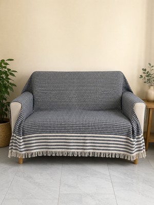 Pamuva Pamuk Koltuk Örtüsü | Tek Kişilik Pike | Çok Amaçlı Örtü 170X210