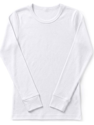 Öts Erkek Çocuk %100 Pamuk T-Shirt Uzun Kollu Ribana Günlük Giyim Kombin (7016)