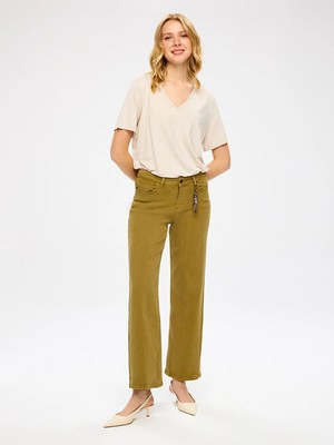 Faik Sönmez Wıdeleg Fit Gold Aksesuar Detaylı Elastanlı Jean Pantolon W27JPN001