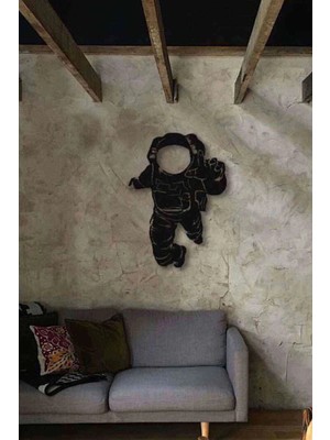 Buççin Online Mağaza  Astronot 3D Mdf Tablo Evinize Ofisinize Yeni Tarz Wall Art Ahşap Beyaz
