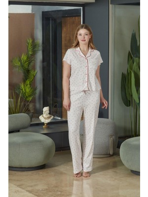Cossy By Aqua Kadın Desenli Pijama Takımı 26520