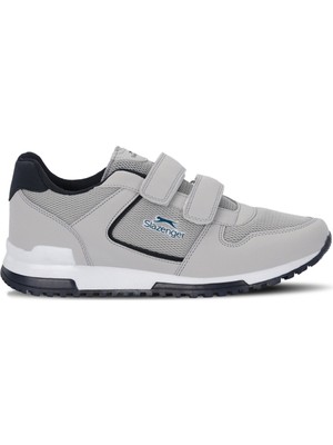 Slazenger Allure I Kadın Cırt Cırtlı Gri Günlük Spor Ayakkabısı