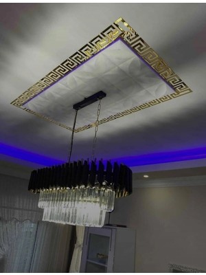 Buççin Online Mağaza  Bordür Ayna 30'lu Gold Pleksi Her Biri 8x7 cm Duvar Dekorasyon Lazer Kesim Metal Altın