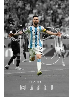 Buççin Online Mağaza  Ahşap Lionel Messi Arjantin Duvar Poster Ahşap Çok Renkli