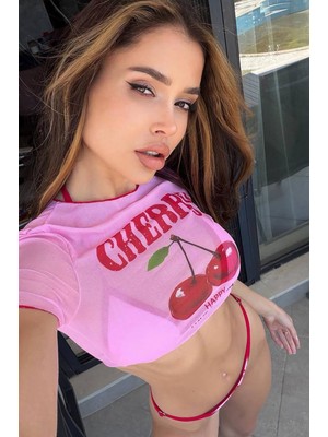 BMD Cherry Kimi Brazilian Bikini Set - Pembe