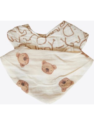 Kitikate Organik Teddy 2'li Önlük Natural