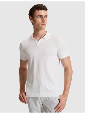 Pierre Cardin Erkek Haki Slim Fit Apaş Yaka Triko Tişört 50324073-VR019