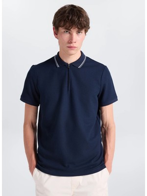 Altınyıldız Classics Lacivert Erkek Slim Fit Polo T-Shirt ACE091262930
