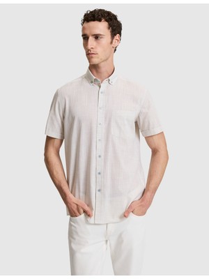 Pierre Cardin Erkek Çağla %100 Pamuk Regular Fit Yazlık Gömlek 50325364-VR016