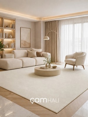 Eko Halı Zen 01 White Hav Toz Vermez Yumuşak Dokulu Salon Halısı Oturma Odası Halısı Yatak Odası Halısı Çocuk Odası Halısı Koridor Halısı Mutfak Halısı Modern Makine Halısı