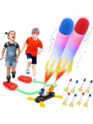 Kayyum Oyuncak Kayyum  9012 Oyuncak Ultra Uçan Air Rocket Düello 4'lü 5 - 7 Yaş Eğlenceli Roket Seti