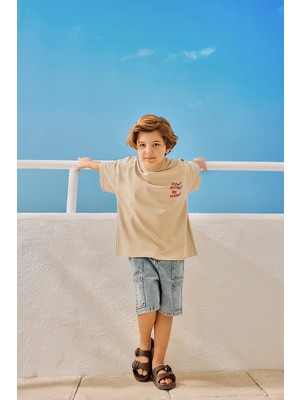 Marvy Dont Worry Be Happy Baskılı Tshirt