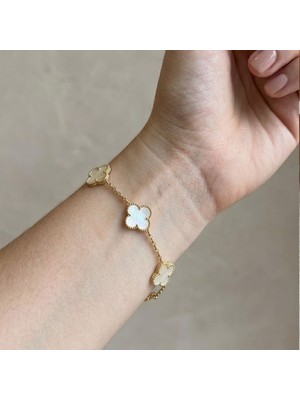Pigado Altın Kaplama Paslanmaz Çelik Cleef Bileklik