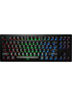 Akko Monsgeek M3 V5 He Black Transparent Astroaim Manyetik Switch 8k Hz Hall Effect Hotswap Rgb Kablosuz Ingilizce Gaming Klavye