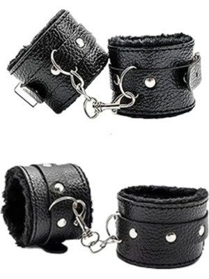 Buççin Online Mağaza Fetish Beginner El ve Ayak Kelepçesi Bdsm Seti - Siyah