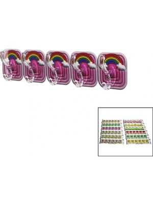 Belirtilmemiş 5pcs Tekli̇ - Çoklu Kullanim Mi̇ka Kri̇stal Kollu Resi̇mli̇ Yapişkanli Aski (5047)