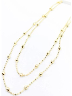 Öfi Top Zincir KOLYE-90CM - Altın
