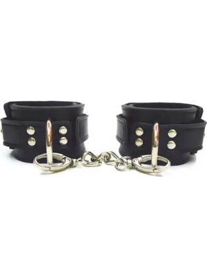 Buççin Online Mağaza Siyah Deri Kelepçe (Bdsm)