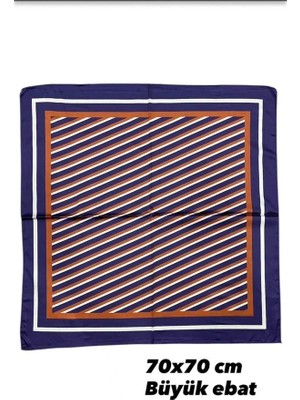Öfi Desenli Fular 70X70CM - Çok Renkli