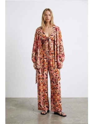 Mu&Me Boutiqe Pantolon Etnik Desenli
