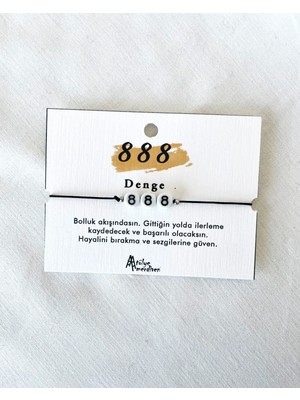 Atölye Merdiven Denge 888 Melek Sayısı Bileklik
