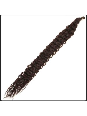 Handmade Rus Afro Dalgası Saç Kahverengi