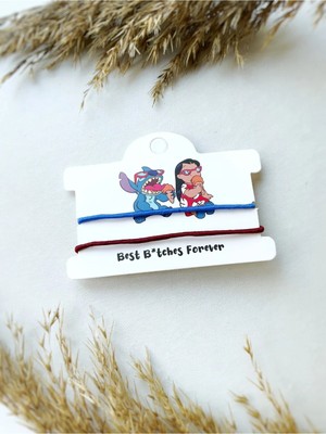 Atölye Merdiven Best Friends Forever Bff 2li Arkadaşlık Bilekliği Seti Lilo ve Stich