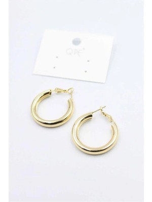 Öfi Metal Halka Küpe 2,5cm - Altın