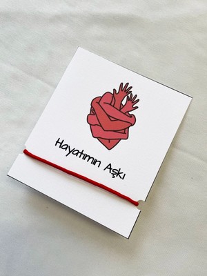 Atölye Merdiven Hayatımın Aşkı Sevgili Hediye Bileklik Çift, Eş Hediyelik