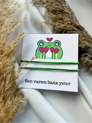 Atölye Merdiven Sen Varsın Bana Yeter Çift Arkadaşlık Bilekliği