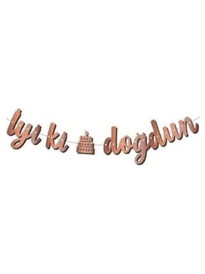 Die Grup Partygross Kaligrafi Banner Iyi Ki Doğdun Yazısı