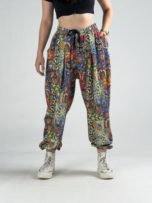 Cocopelli Nakış Desenli Kadın Jogger Pantolon COC3209