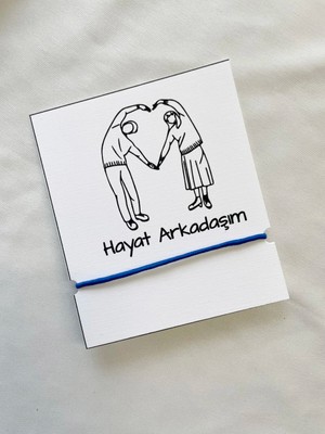 Atölye Merdiven Hayat Arkadaşım Arkadaş, Sevgili Hediye Bileklik Çift, Eş Hediyelik