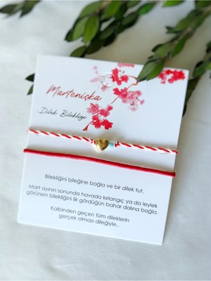 Atölye Merdiven Mavi Boncuk Detaylı Marteniçka Bahar Dilek Bilekliği Nazarlıklı
