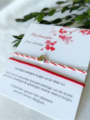 Atölye Merdiven Mavi Boncuk Detaylı Marteniçka Bahar Dilek Bilekliği Nazarlıklı
