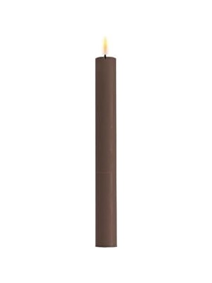 Die Grup 2'li Moka LED Mum Kahverengi 24 cm - De RF-0103