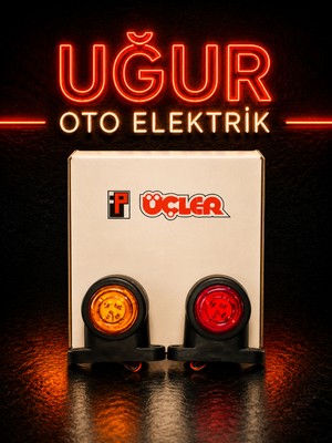 ÜÇLER Mini Takoz LED Lamba Yuvarlak (2 Adet)