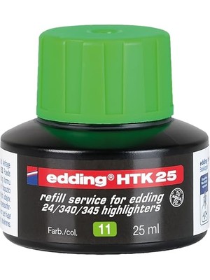 Die Grup Edding HTK25 Fosforlu Kalem Yedek Mürekkep Açık Yeşil
