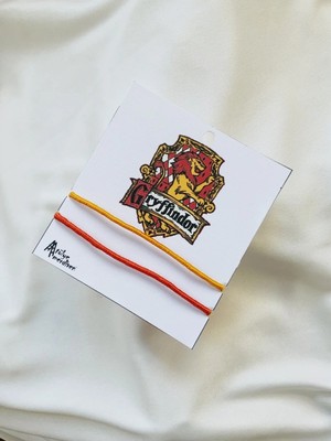 Atölye Merdiven Gryffindor Bileklik Seti Harry Potter Hediyelik Bileklik