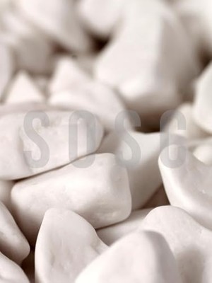 Die Grup Beyaz Çakıl Taşı Dolomit Taşı Bahçe Süsü Akvaryum Taşı Dere Çakıl Taşı 1-2 cm 3 kg