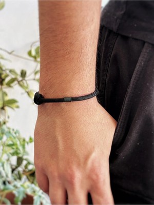 Atölye Merdiven Dayanıklı Siyah Ayarlanabilir Unisex Bileklik Erkek Bileklik Haki Yeşil
