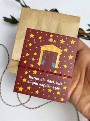 Atölye Merdiven Bordo Ip Dilek Niyet Bilekliği Şans Dilek Bilekliği Yeni Yıl Bilekliği (Hediye Paketli)