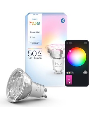 Die Grup Philips Hue Essential 4.7W GU10 345 Lumen Renkli Akıllı Spot Ampul          [enerji Sınıfı F]
