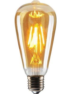 Die Grup 4W Dim Rustik LED Ampul Sarı Işık Armut Edison Ampul          [enerji Sınıfı F]
