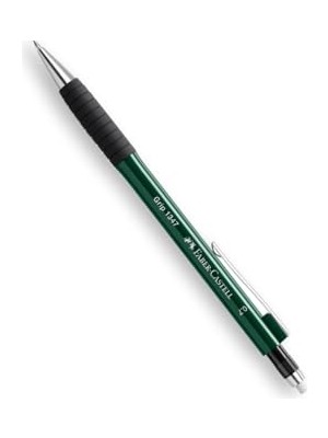 Die Grup Faber-Castell Grip 1347 Versatil Kalem, 0.7 Mm, Koyu Yeşil, Ergonomik Tutuş, Yaylı Uç, Uzun Silgi, Modern Tasarım