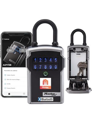 Die Grup Master Lock Bluetooth Anahtar Kutusu [bluetooth Veya Şifreli Kilit] [braket] [hava Koşullarına Dayanıklı] 5440EURD - Access Akıllı Anahtar Kutusunu Seçin
