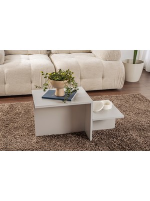Rani Home Orta Sehpa Sis Gri 80 cm AB-5256