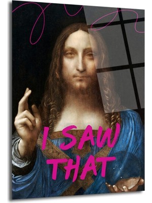 GLAZELLA I Saw That Salvator Mundi Pop Art Cam Tablo