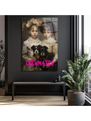 GLAZELLA Crewmates: Vintage Zarafet ve Modern Duruş Cam Tablo