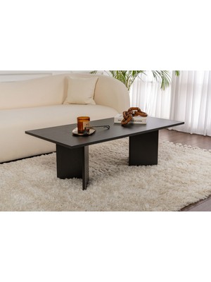 Rani Home Orta Sehpa Ahşap Desenli Siyah 119 cm AB-5368